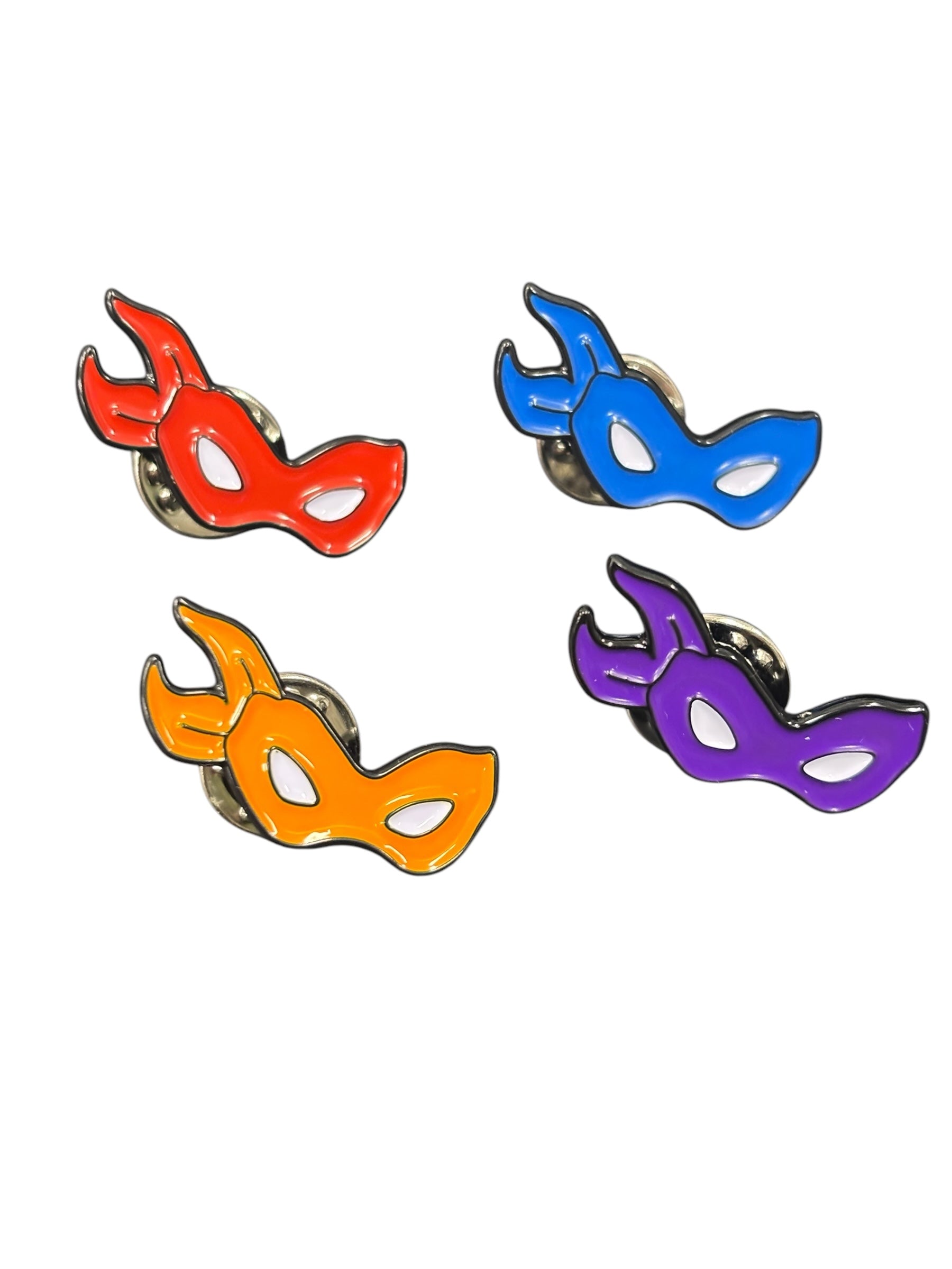 TEENAGE MUTANT NINJA TURTLES (2024) IDW PROMOTIONAL ENAMEL PINS - SET OF FOUR