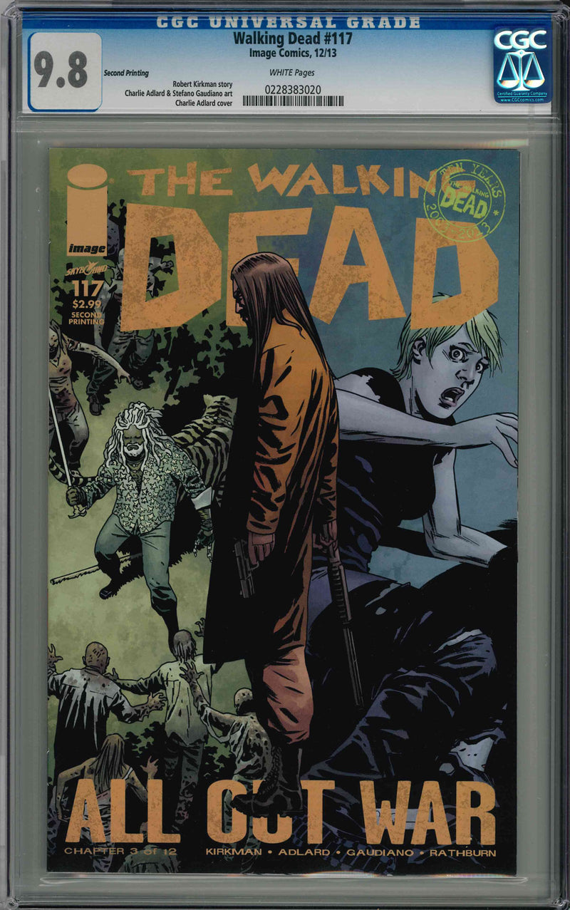 CGC WALKING DEAD (2003) #117 2ND PRINTING (9.8)