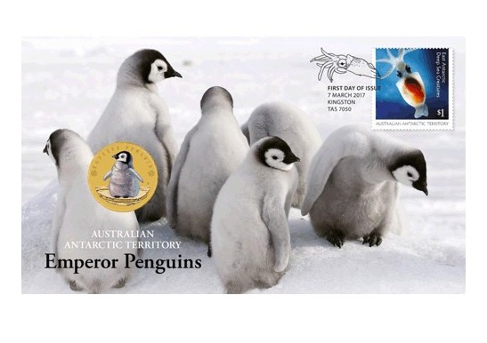 2017 PENGUIN STAMP AND COIN COVER