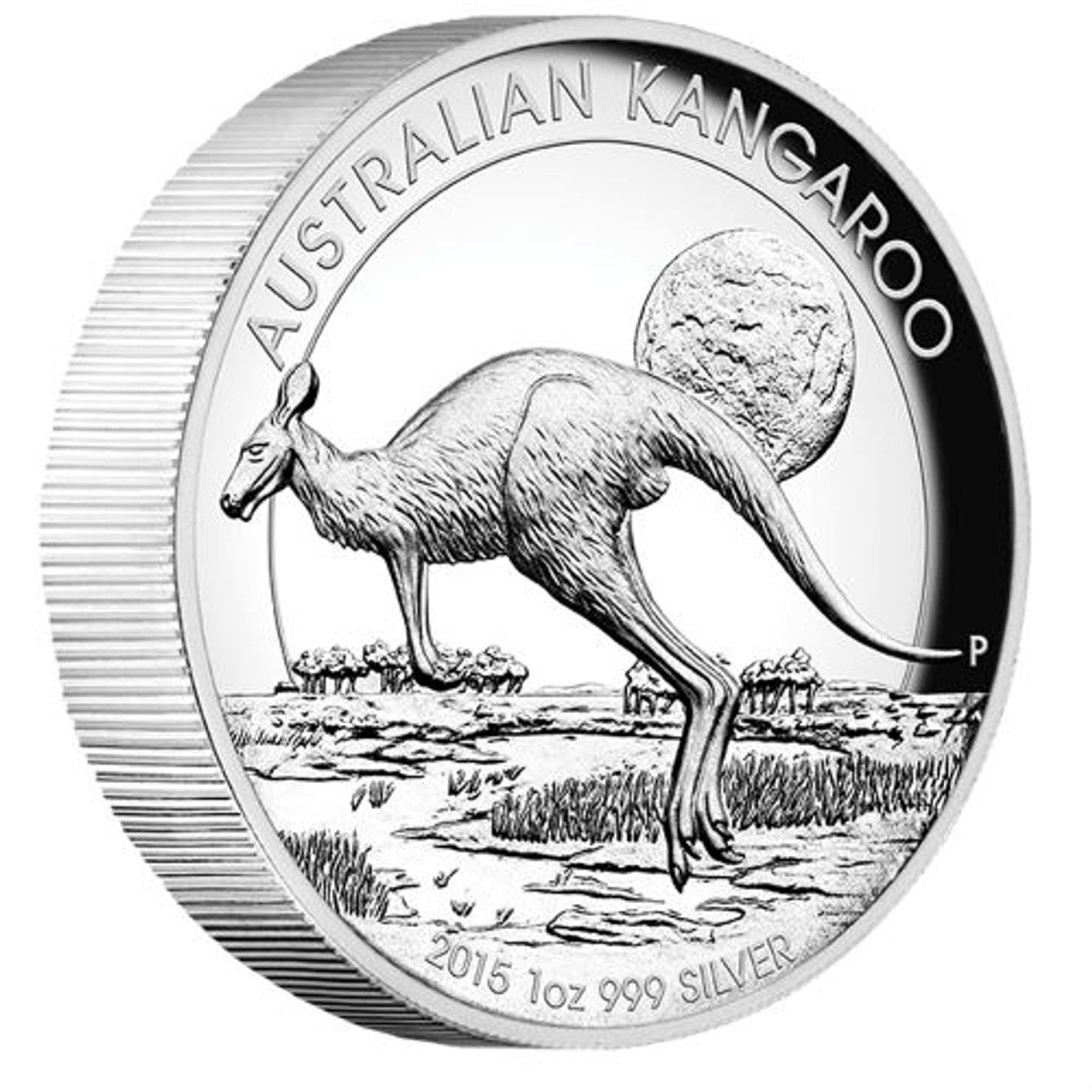 AUSTRALIAN KANGAROO 2015 1oz SILVER PROOF HIGH RELIEF COIN