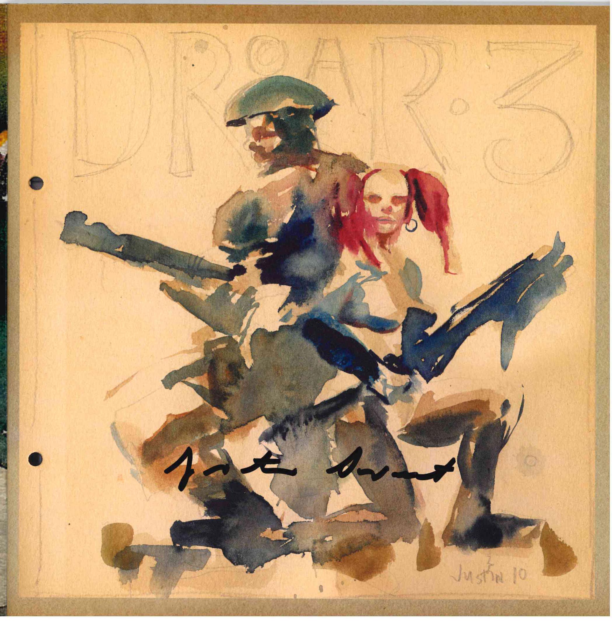 *SIGNED*JUSTIN SWEET DROAR SKETCHBOOK #3 (2009)