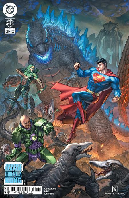 JUSTICE LEAGUE VS GODZILLA VS KONG 2 (2025) #1 CVR C ALAN QUAH CARD STOCK VAR