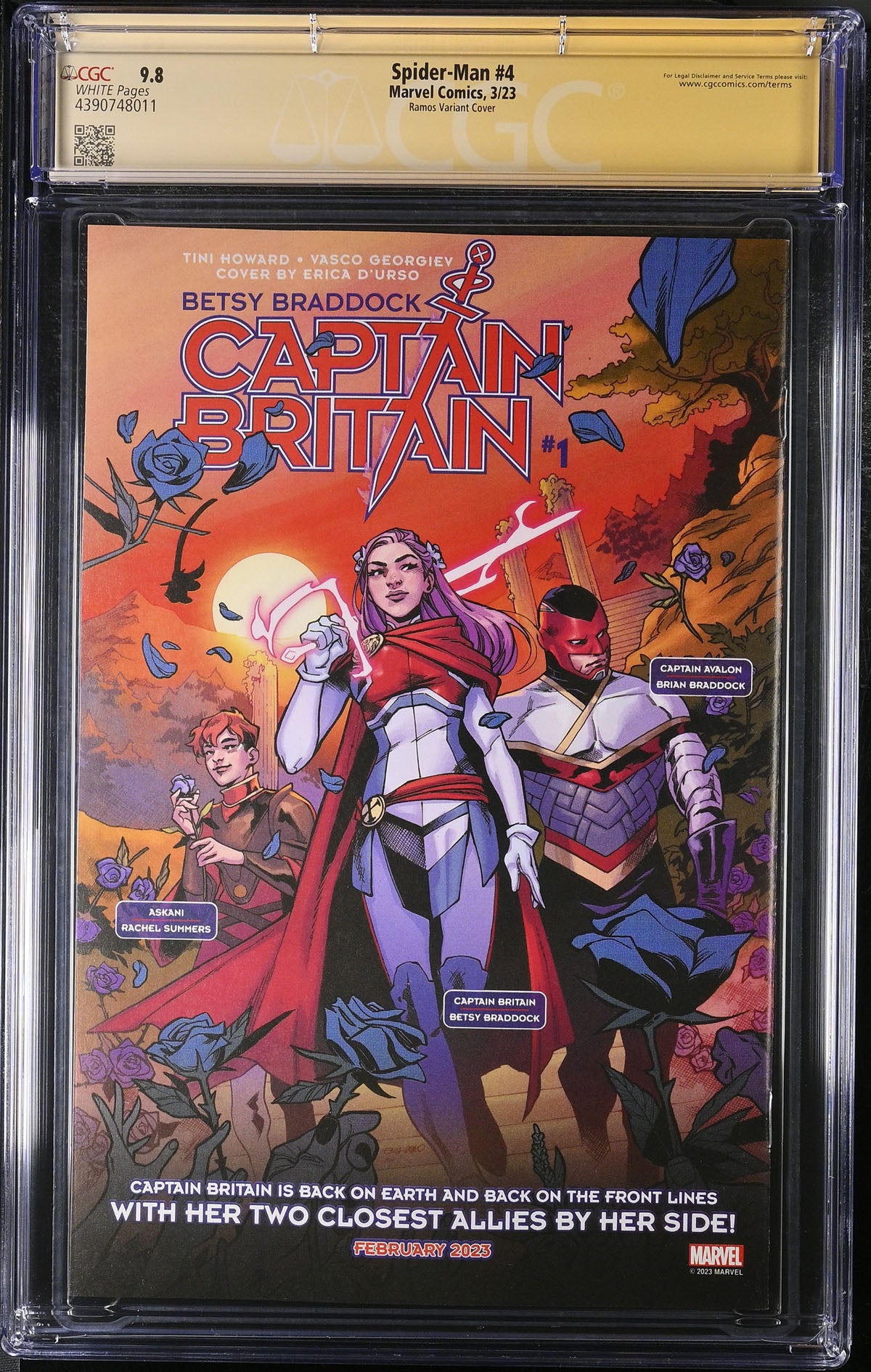 CGC SPIDER-MAN #4 VARIANT (9.8) SIGNATURE SERIES - SIGNED BY HUMBERTO RAMOS