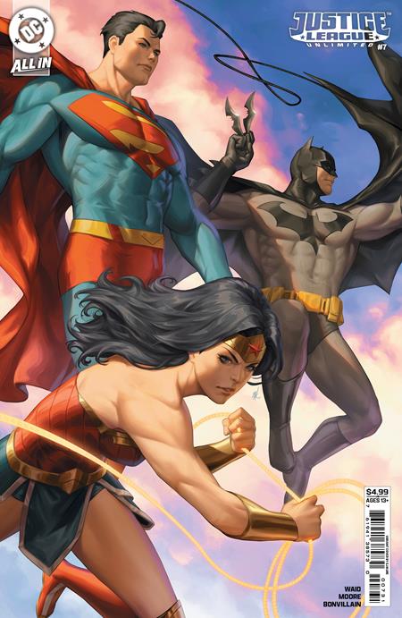 JUSTICE LEAGUE UNLIMITED (2024) #7 CVR C EJIKURE CARD STOCK VAR (WE ARE YESTERDAY)