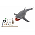 JAWS (1975) THE GAME OF JAWS 50TH ANNIVERSARY 15IN HEAD TO TAIL FIGURE AF