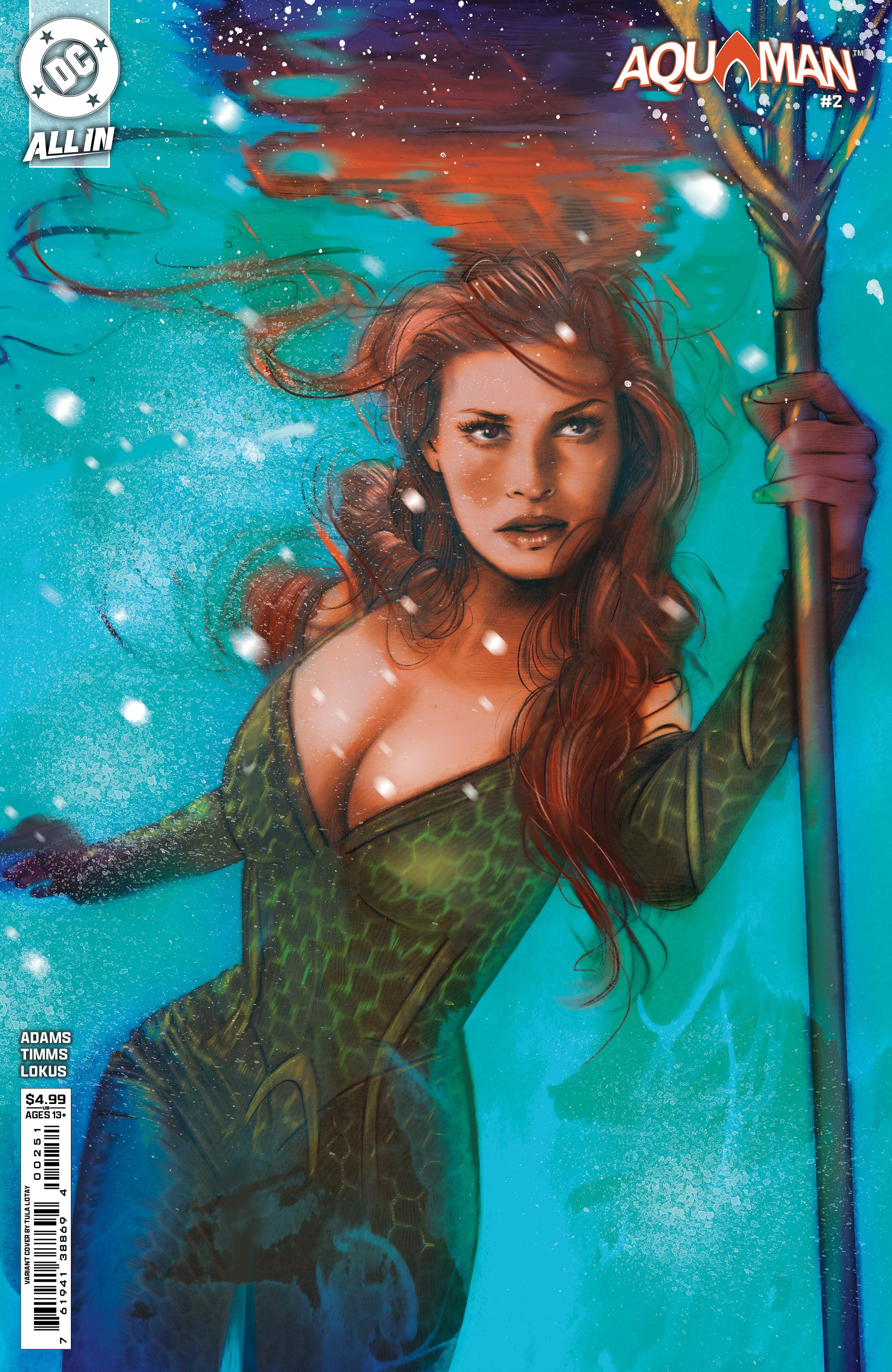 AQUAMAN (2025) #2 CVR D TULA LOTAY CARD STOCK VAR