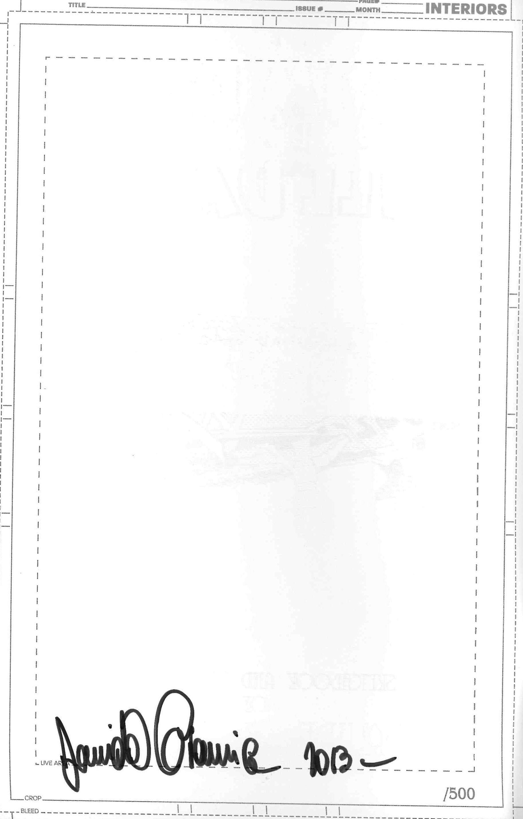 *SIGNED* DAVIDE GIANFELICE FROM DESK TILL DAWN SKETCHBOOK (2013) - LIMITED TO 500 COPIES