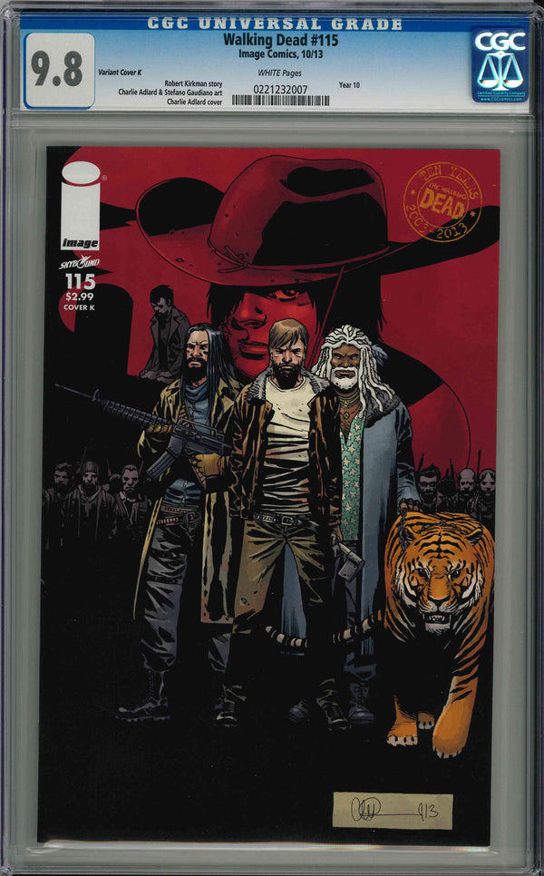 CGC WALKING DEAD (2003) #115 VARIANT COVER K (9.8)