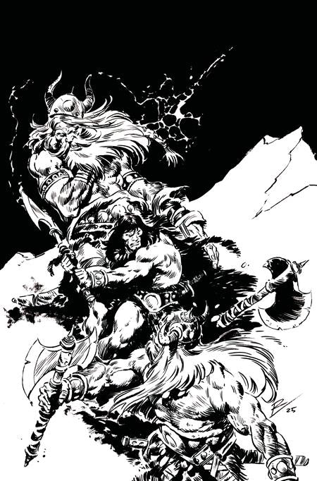 CONAN THE BARBARIAN (2023) #25 CVR I 5 COPY INCV ROBERTO DE LA TORRE B&W VAR