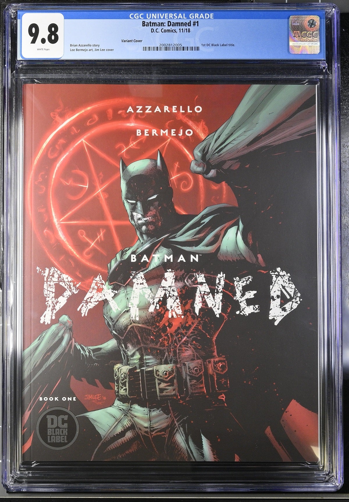 CGC BATMAN: DAMNED #1 VARIANT COVER (9.8) - 1st DC BLACK LABEL TITLE