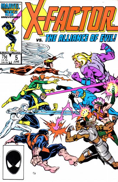 X-FACTOR (1986) #5 - FIRST APPEARANCE APOCALYPSE (SHADOW CAMEO)