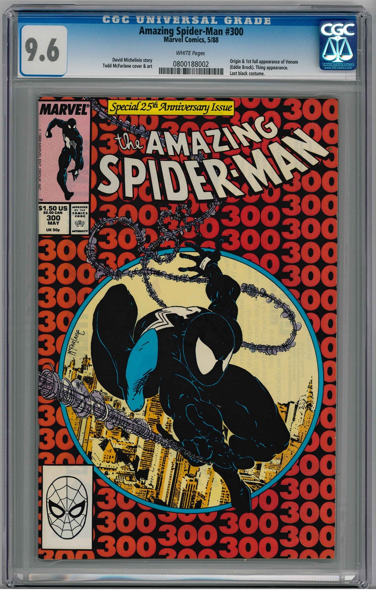 CGC AMAZING SPIDER-MAN (1963) #300 (9.6) - 1st APP. VENOM
