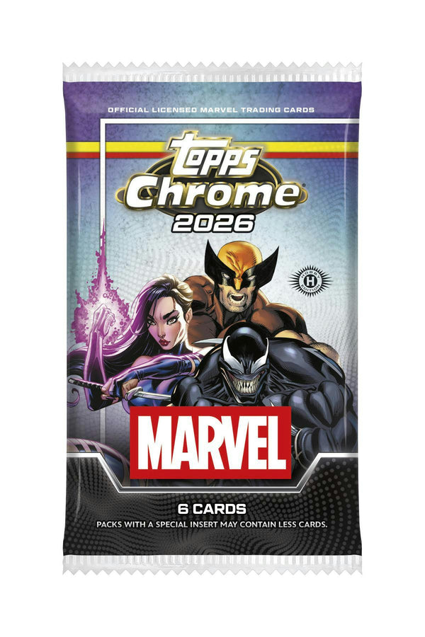 2026 TOPPS CHROME MARVEL HOBBY PACK