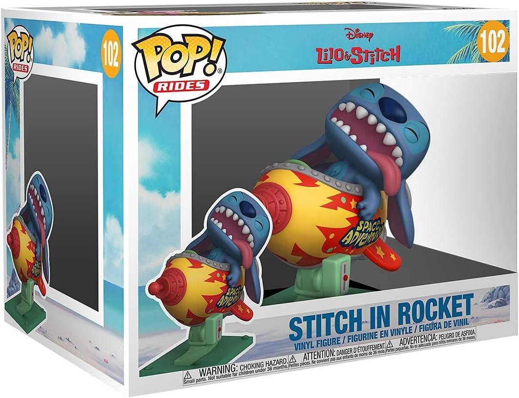 POP RIDE LILO & STITCH STITCH IN ROCKET VINYL FIG