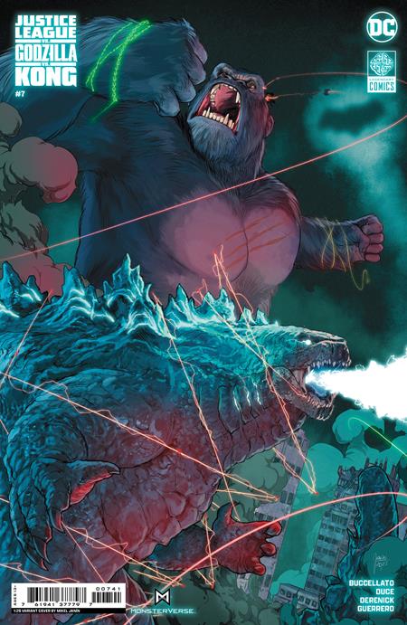 JUSTICE LEAGUE VS GODZILLA VS KONG (2023) #7 CVR D INC 1:25 MIKEL JANIN CARD STOCK VAR