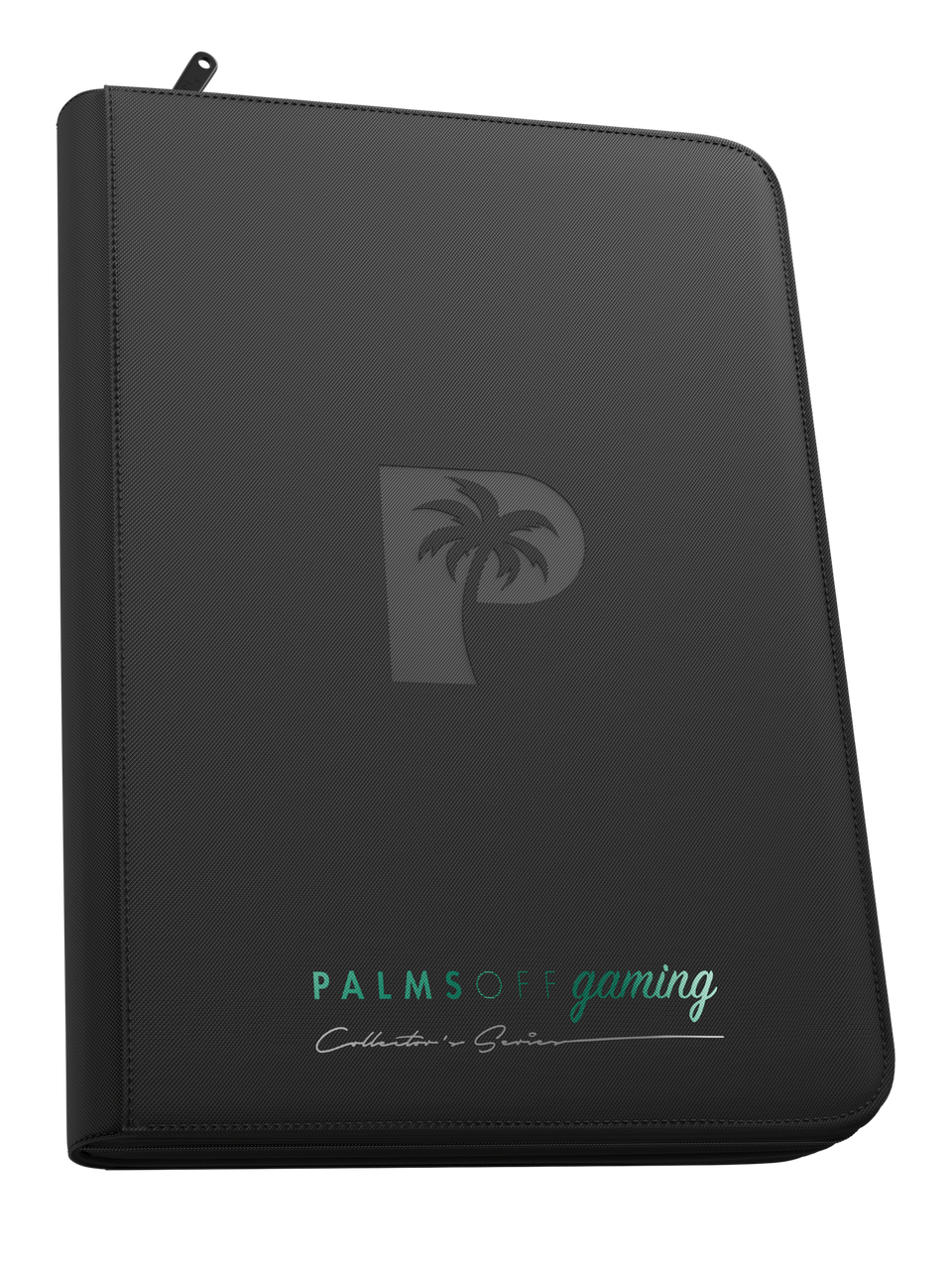 PALMS OFF GAMING COLLECTORS SERIES 9 POCKET BLACK ZIP TOP LOADER BINDER