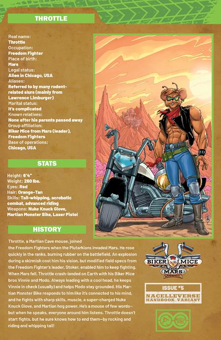 BIKER MICE FROM MARS (2025) #5 CVR C AJ JOTHIKUMAR HANDBOOK