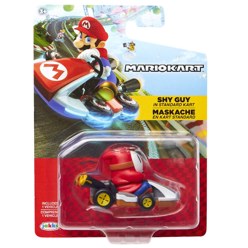 WORLD OF NINTENDO SUPER MARIO SHY GUY IN STANDARD KART RACER DIECAST CAR