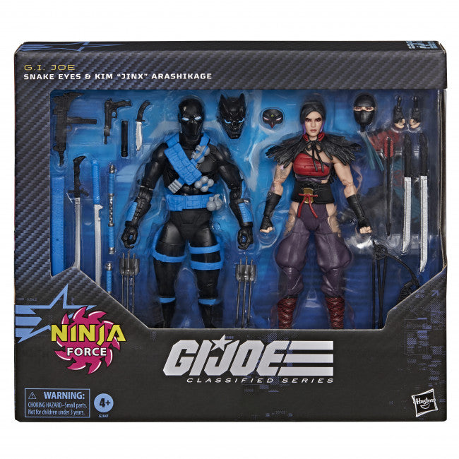GI JOE CLASSIFIED SERIES #223 NINJA FORCE SNAKE EYES & KIM "JINX" ARASHIKAGE AF