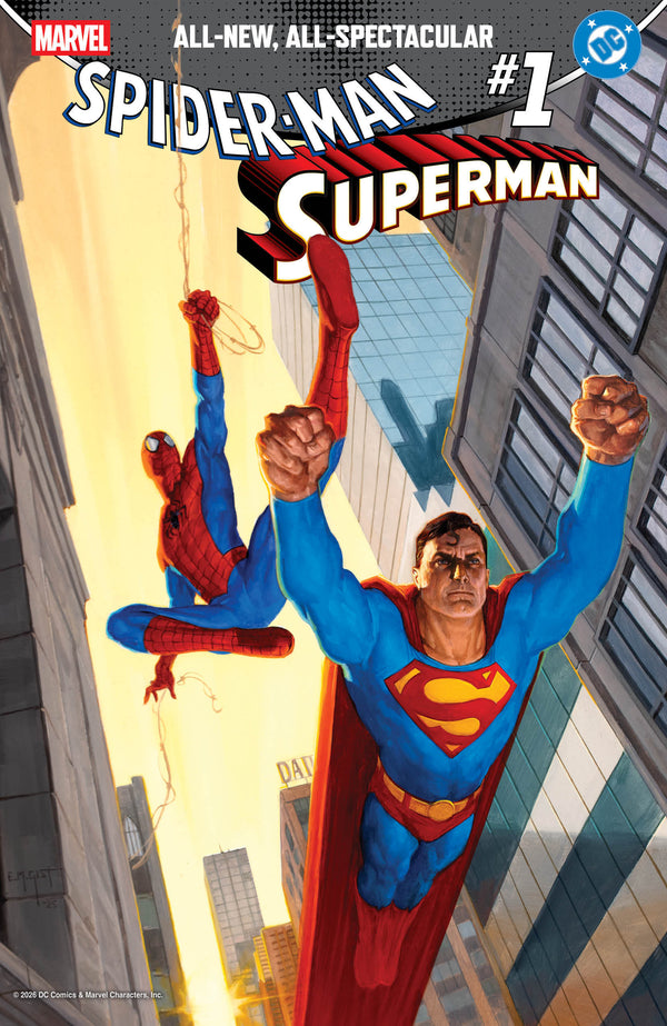 MARVEL DC SPIDER-MAN SUPERMAN (2026) #1 25 COPY INCV EM GIST VAR