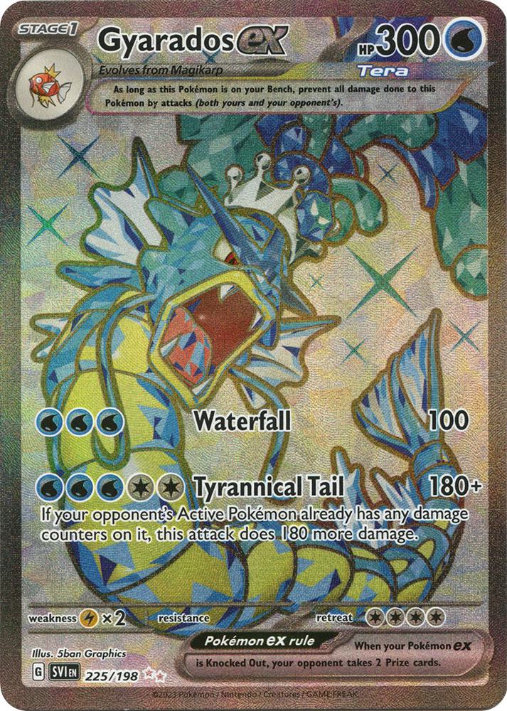 POKEMON TCG: SCARLET & VIOLET BASE GYARADOS EX 225/198 ULTRA RARE