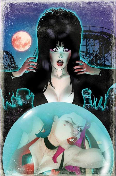 HARLEY QUINN X ELVIRA (2025) #1 CVR N INC 1:10 BEN CALDWELL VIRGIN VAR