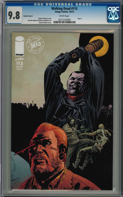 CGC WALKING DEAD (2003) #115 VARIANT COVER J (9.8)