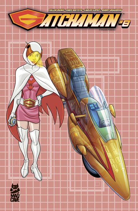 GATCHAMAN (2024) #8 CVR B CHRIS BATISTA BLUEPRINT JUN AND G-3 VAR