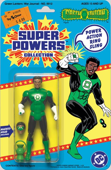 GREEN LANTERN WAR JOURNAL (2023) #12 CVR C JASON GEYER & ALEX SAVIUK DC SUPER POWERS CARD STOCK VAR