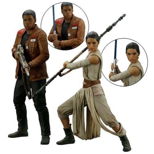 SW E7 REY & FINN ARTFX+ STATUE 2PK