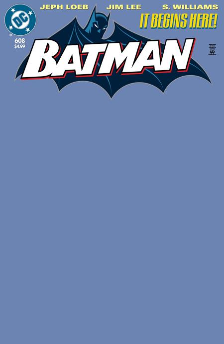BATMAN (1940) #608 FACSIMILE EDITION (2024) CVR C BLUE BLANK CARD STOCK VAR