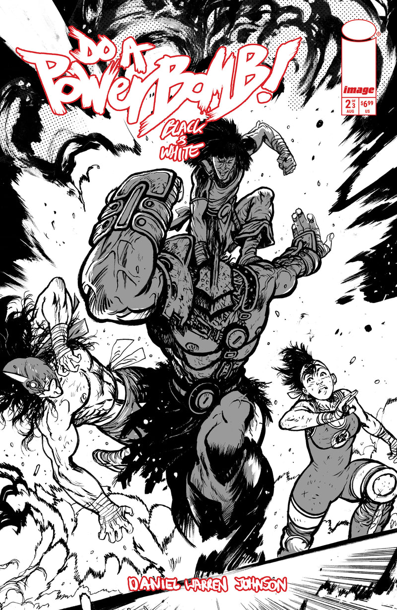 DO A POWERBOMB BLACK AND WHITE (2026) #2 CVR C DANIEL WARREN JOHNSON ACTION