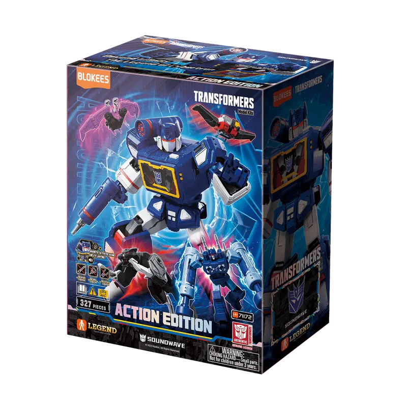 BLOKEES TRANSFORMERS ACTION EDITION 03 G1 SOUNDWAVE MODEL