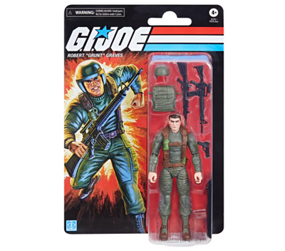 GI JOE CLASSIFIED SERIES RETRO CARDBACK ROBERT GRUNT GRAVES AF