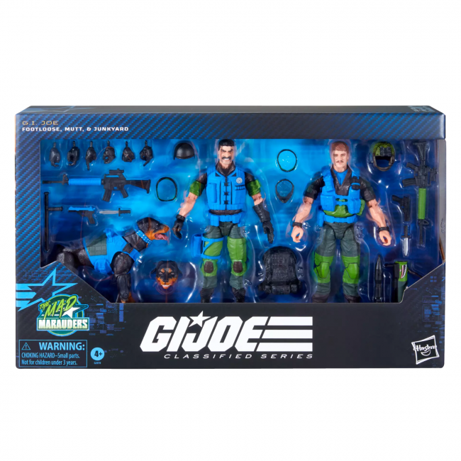 GI JOE CLASSIFIED SERIES #220 MAD MARAUDERS FOOTLOOSE, MUTT AND JUNKYARD AF