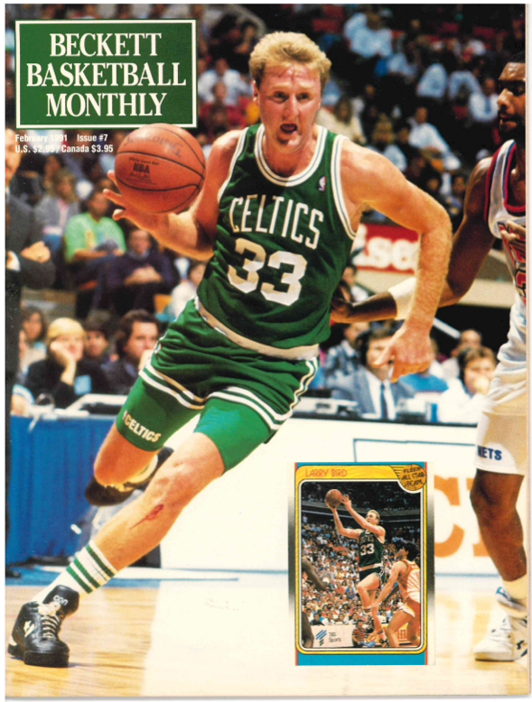 BECKETT BASKETBALL MAGAZINE 1991 #7 LARRY BIRD