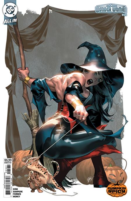 WONDER WOMAN (2023) #25 CVR E YASMINE PUTRI PUMPKIN SPICY CARD STOCK VAR