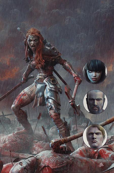 GIANT SIZED SAVAGE TALES (2026) #1 (ONE SHOT) CVR K INC 1:15 BJORN BARENDS RED SONJA VIRGIN VAR