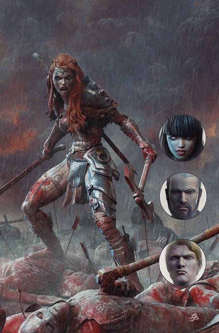 GIANT SIZED SAVAGE TALES (2026) #1 (ONE SHOT) CVR K INC 1:15 BJORN BARENDS RED SONJA VIRGIN VAR