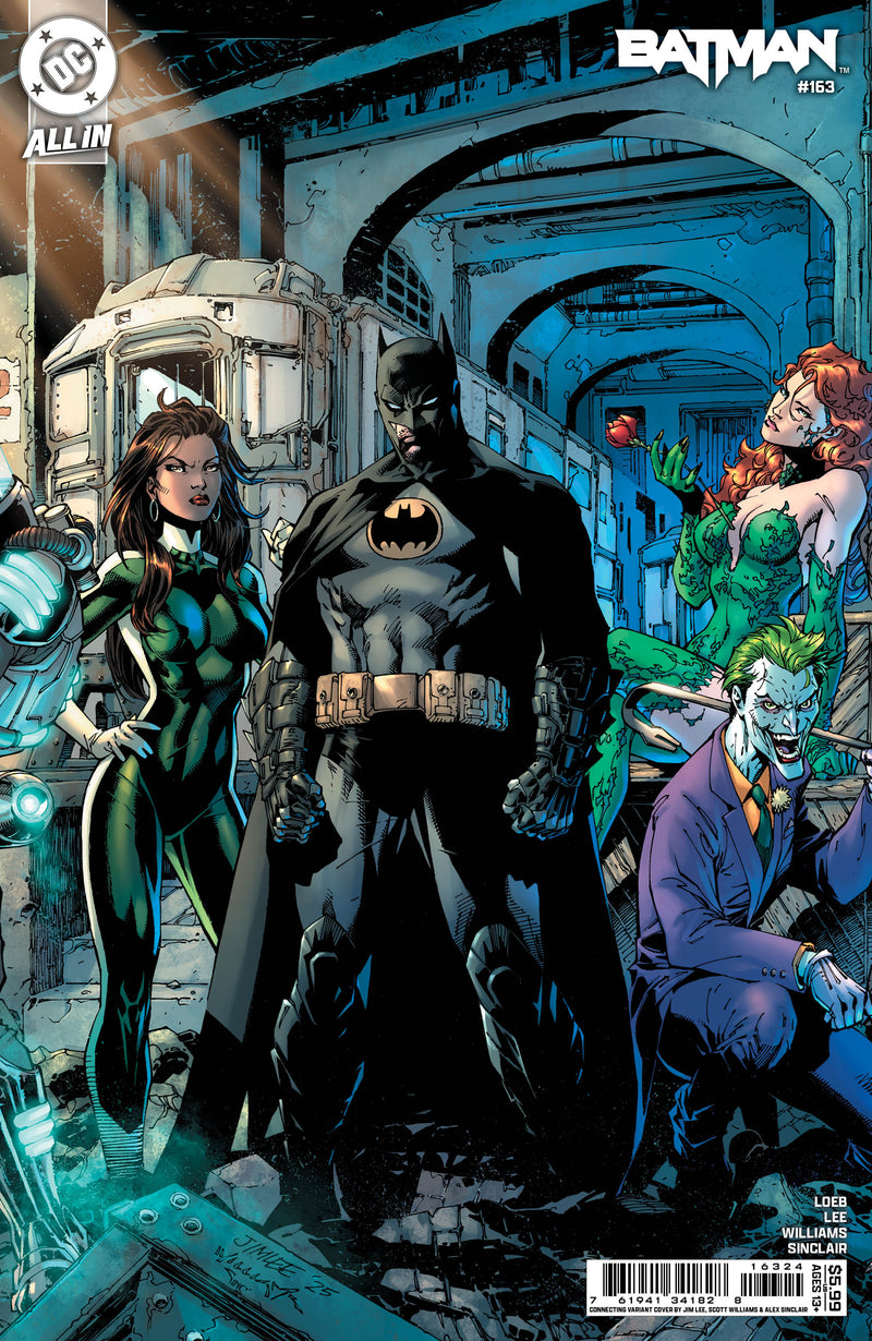 BATMAN (2016) #163 CVR B JIM LEE & SCOTT WILLIAMS BATMAN CONNECTING MIDDLE CARD STOCK VAR