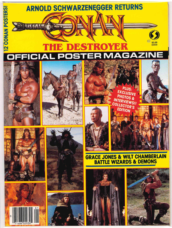 CONAN THE DESTROYER OFFICIAL POSTER MAGAZINE (1984)