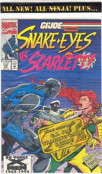 GI JOE A REAL AMERICAN HERO (1982) #137 POLYBAGGED WITH TRADING CARD