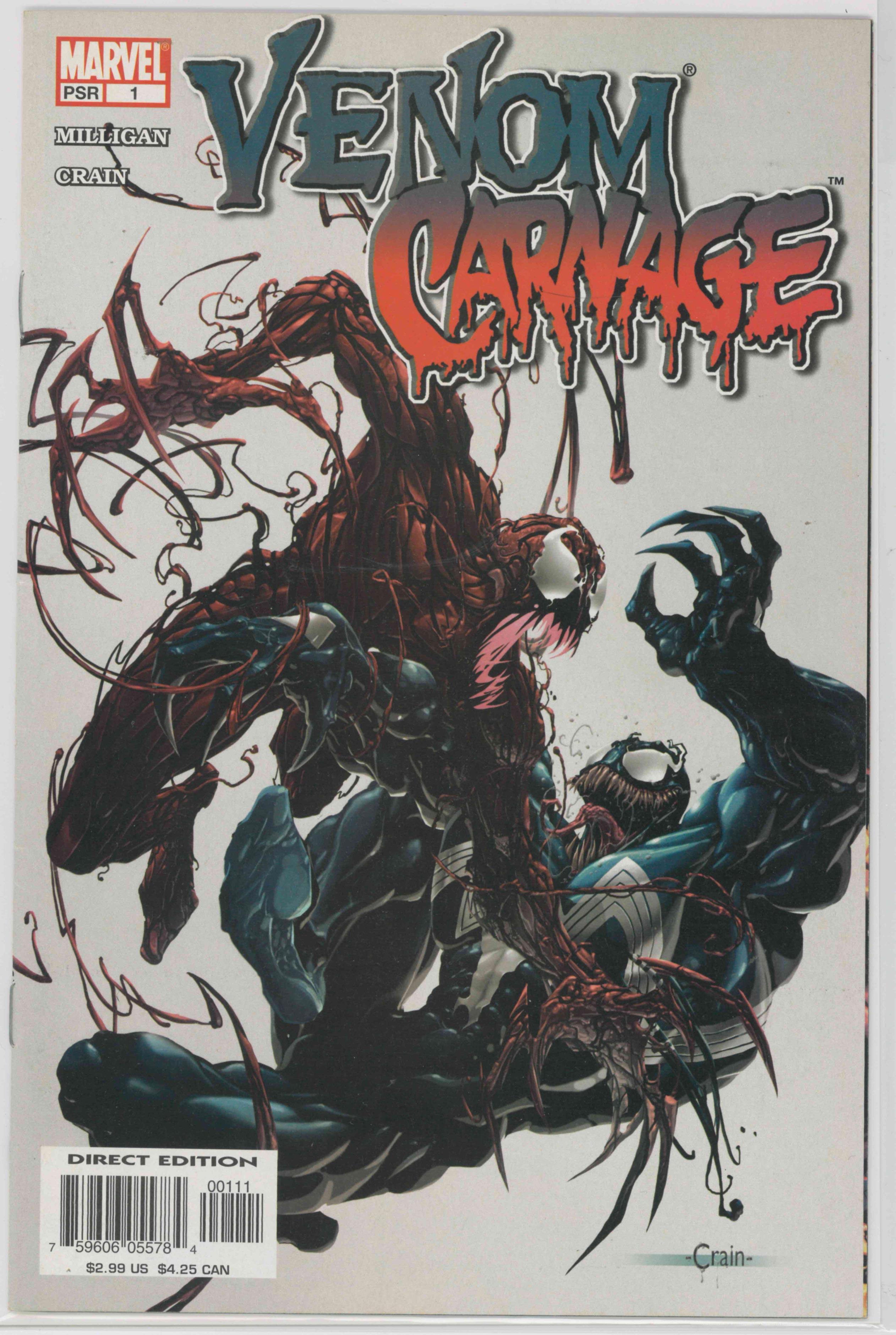 VENOM VS CARNAGE (2004) #1 (FN/VF) - FIRST APPEARANCE PAT MULLIGAN (TOXIN) - Kings Comics