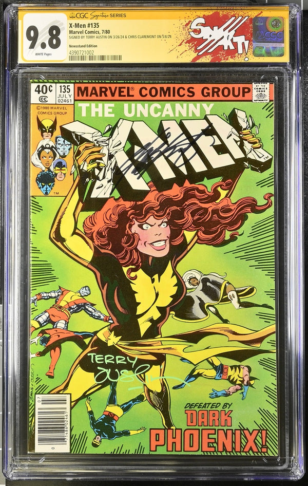 CGC UNCANNY X-MEN #135 NEWSSTAND (9.8) SIGNATURE SERIES - SIGNED BY CHRIS CLAREMONT & TERRY AUSTIN