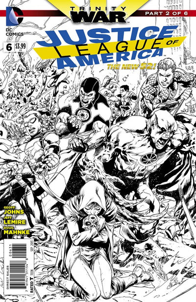 JUSTICE LEAGUE OF AMERICA (2013) #6 BLACK & WHITE VAR ED