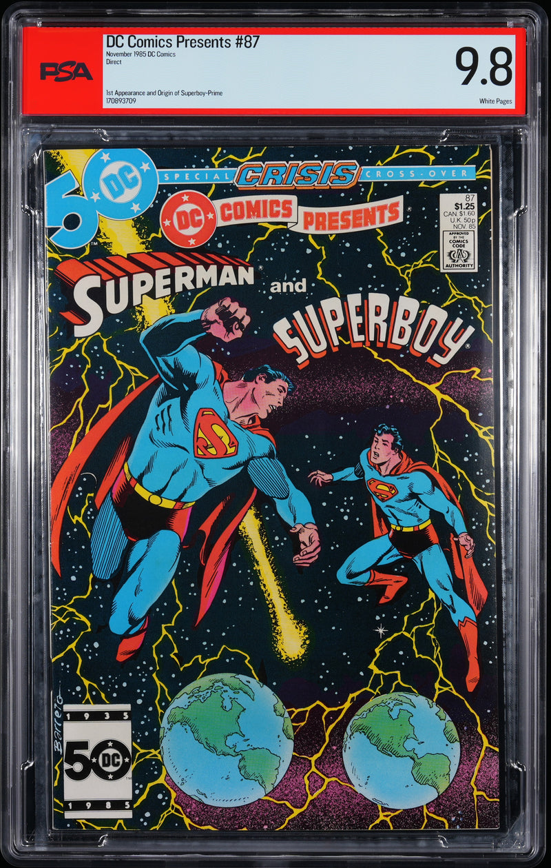 DC COMICS PRESENTS (1978) #87 PSA 9.8 - (ORIGIN SUPERBOY PRIME)