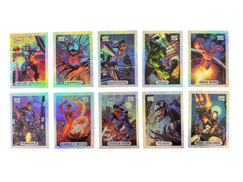 1994 MARVEL MASTERPIECES HOLOFOIL SILVER INSERT CARD SET