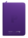 PALMS OFF GAMING COLLECTORS SERIES 9 POCKET PURPLE ZIP TOP LOADER BINDER