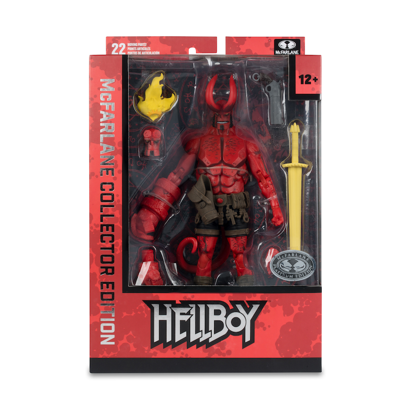 HELLBOY 7" COLLECTOR EDITION PLATINUM CHASE FIGURE AF