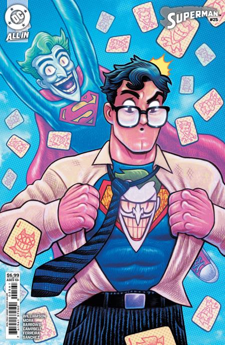 SUPERMAN (2023) #25 CVR F DAN HIPP APRIL FOOLS CARD STOCK VAR